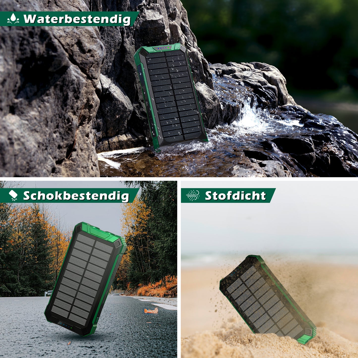 Priprolar® Solar Powerbank 30000 mAh